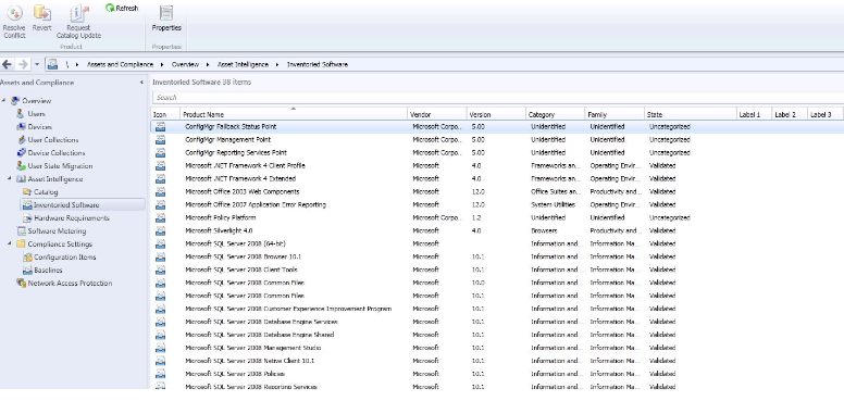 SCCM integration data used for centralized asset management